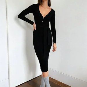 ** ONLY Worn Twice** The Group by Babaton Henley Sweater Dress